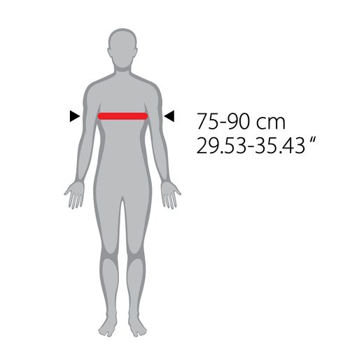 KRŪTINĖS APSAUGA POLISPORT PHANTOM LITE 8003700001, JUODOS SPALVOS