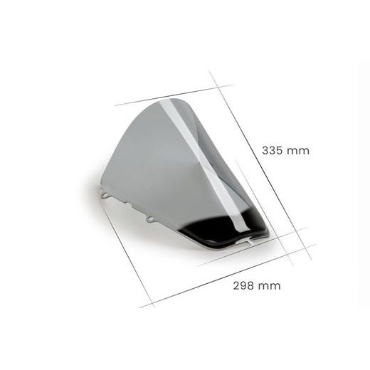 WINDSCREEN PUIG R-RACER 3827N, JUODOS SPALVOS