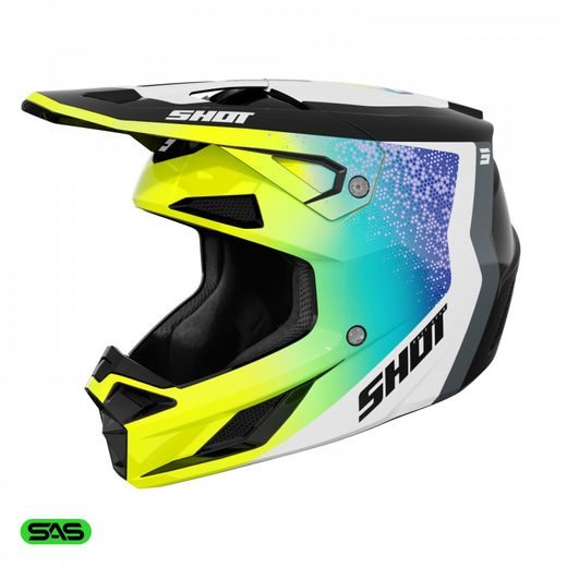 ŠALMAS SHOT SPEED HYBRID A05-21OB-F03-11 NEON YELLOW GLOSSY, XL DYDŽIO