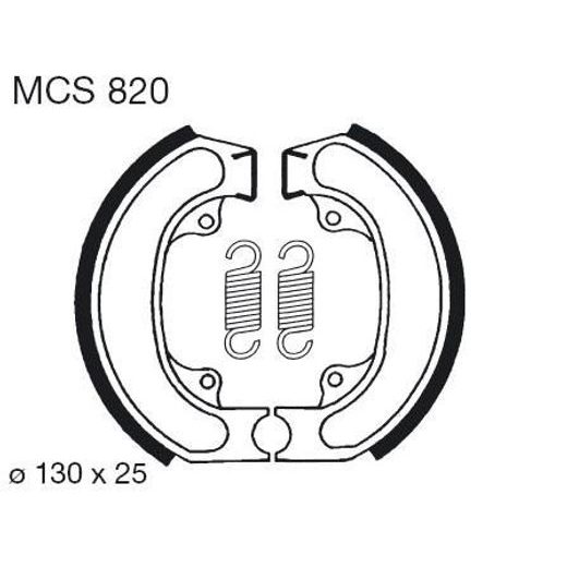 BŪGNINIŲ STABDŽIŲ TRINKELĖS LUCAS MCS 820