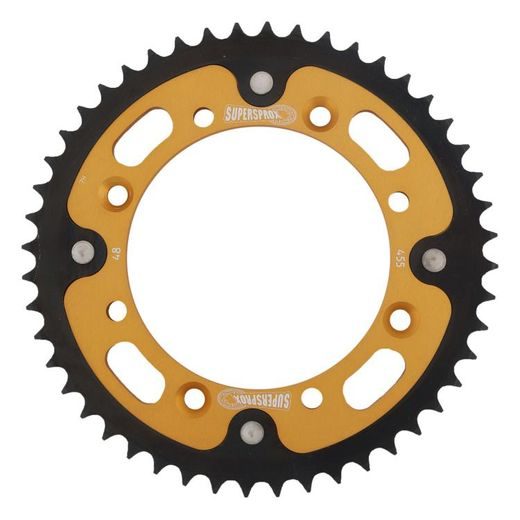 REAR SPROCKET SUPERSPROX STEALTH RST-455:48-GLD, AUKSO SPALVOS 48T, 420