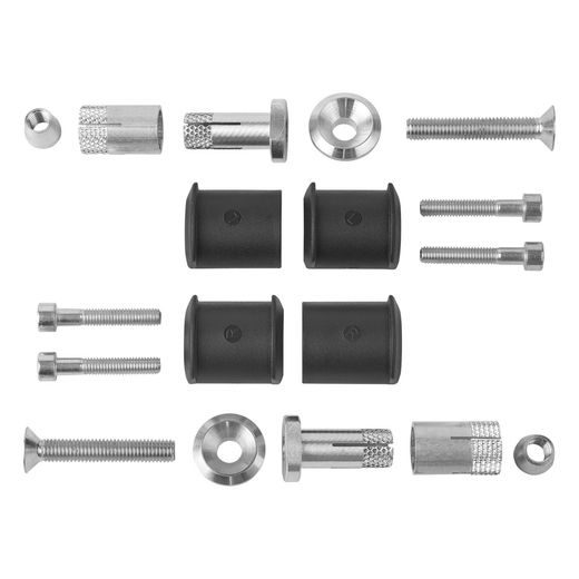 TVIRTINIMO KOMPLEKTAS POLISPORT NOMAD 8308100001, JUODOS SPALVOS