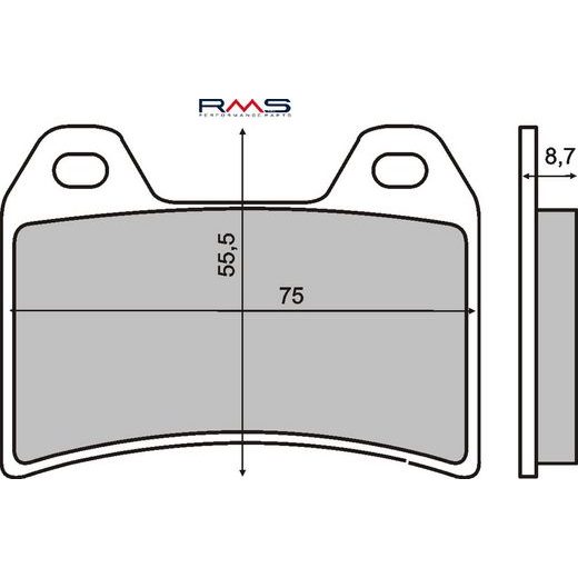 STABDŽIŲ TRINKELĖS RMS 225101100 ORGANIC