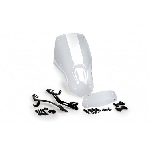 WINDSCREEN PUIG TOURING WITH VISOR 21739W TRANSPARENT