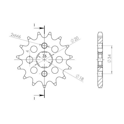 PRIEKINĖ ŽVAIGŽDĖ SUPERSPROX CST-259:13 13T, 428