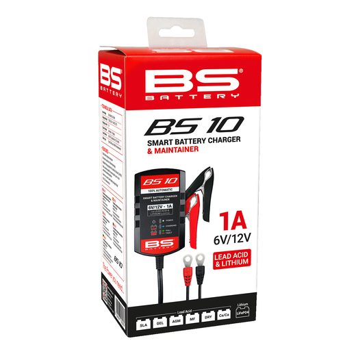 AKUMULIATORIAUS ĮKROVIKLIS BS-BATTERY AUTOMATIC BS10 (SUITABLE ALSO FOR LITHIUM) 6/12V 1000MA