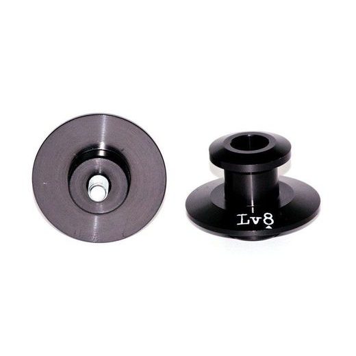 ALUMINIUM BOBBINS LV8 DIAVOL E201/06100A M6X1, SIDABRINĖS SPALVOS