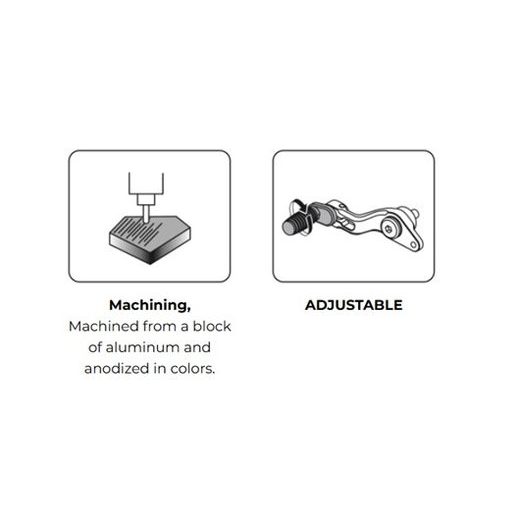 GEAR SHIFT PEDAL PUIG 22125O, AUKSO SPALVOS ADJUSTABLE