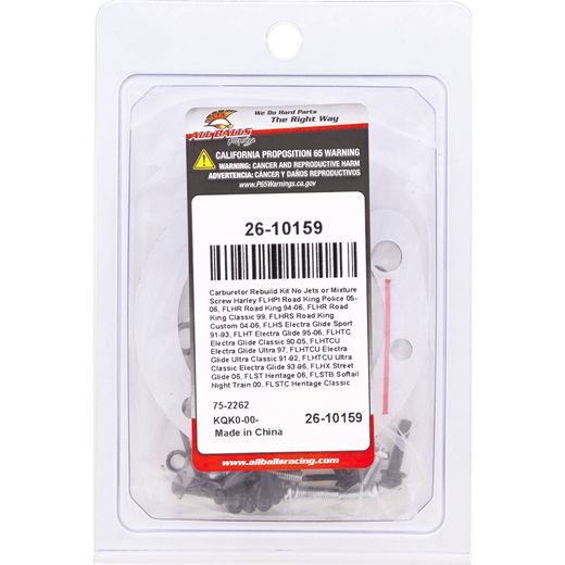 KARBIURATORIAUS REMONTINIS KOMPLEKTAS ALL BALLS RACING CARK26-10159