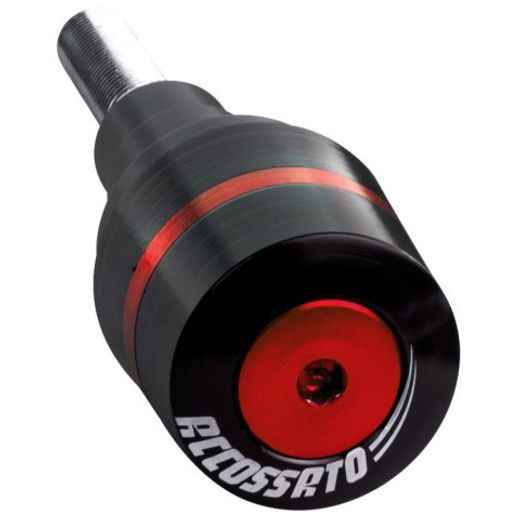 CRASH PADS ACCOSSATO TP003 WITH SCREW COVER, RAUDONOS SPALVOS