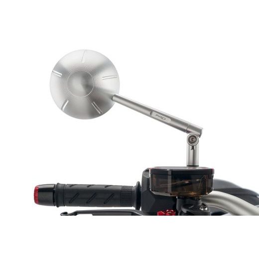 GALINIO VAIZDO VEIDRODIS PUIG RETRO 9794D ANODIZED ALUMINIUM RIGHT (INCLUDING ADAPTER KIT)