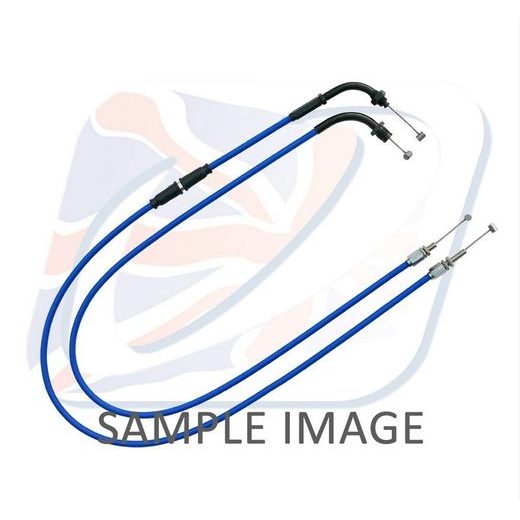 THROTTLE CABLES (PAIR) VENHILL H02-4-127-BL FEATHERLIGHT, MĖLYNOS SPALVOS