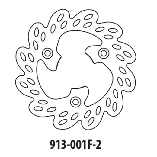 STABDŽIŲ DISKAS GOLDFREN 913-001F-2 PRIEKINIŲ 190 MM