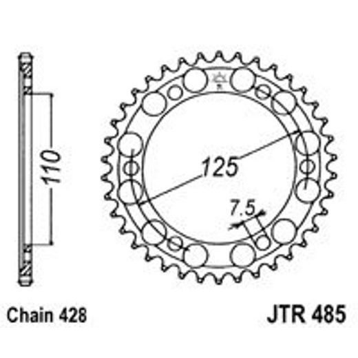 GALINĖ ŽVAIGŽDĖ JT JTR 485-48 48T, 428