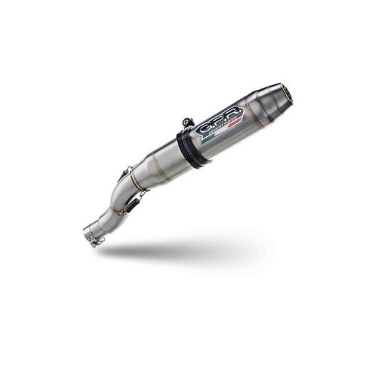 DUAL SLIP-ON EXHAUST GPR DEEPTONE INOX ROY.7.RACEDB.DE BRUSHED STAINLESS STEEL INCLUDING LINK PIPES