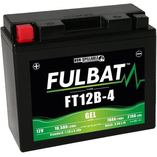 AKUMULIATORIUS SU ŽĖLĖ UŽPILDU FULBAT FT12B-4 GEL (YT12B-4)