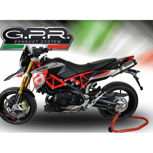 DUAL SLIP-ON EXHAUST GPR NEW GRAND PRIX EVO TITANIUM A.67.RACE.GPAN.TO BRUSHED TITANIUM INCLUDING LINK PIPES