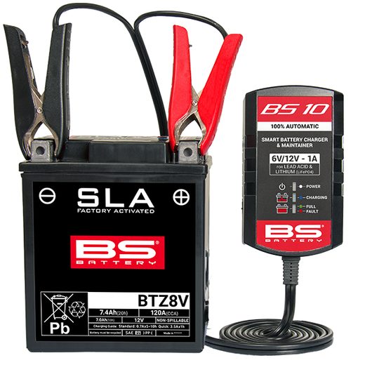 AKUMULIATORIAUS ĮKROVIKLIS BS-BATTERY AUTOMATIC BS10 (SUITABLE ALSO FOR LITHIUM) 6/12V 1000MA