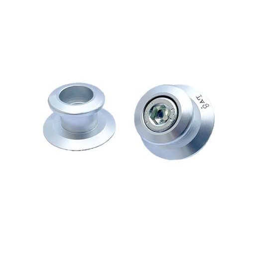 ALUMINIUM BOBBINS LV8 DIAVOL E201/06100A M6X1, SIDABRINĖS SPALVOS