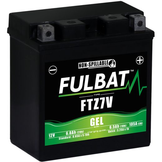 AKUMULIATORIUS SU ŽĖLĖ UŽPILDU FULBAT FTZ7V GEL