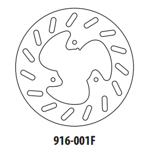 STABDŽIŲ DISKAS GOLDFREN 916-001F PRIEKINIŲ 190 MM