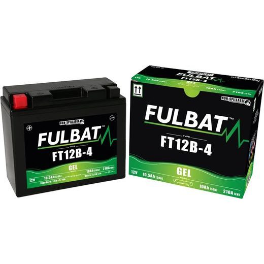 AKUMULIATORIUS SU ŽĖLĖ UŽPILDU FULBAT FT12B-4 GEL (YT12B-4)