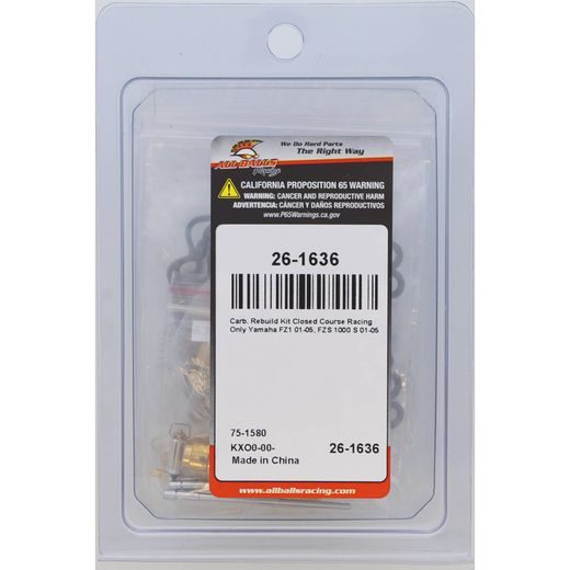 KARBIURATORIAUS REMONTINIS KOMPLEKTAS ALL BALLS RACING CARK26-1636