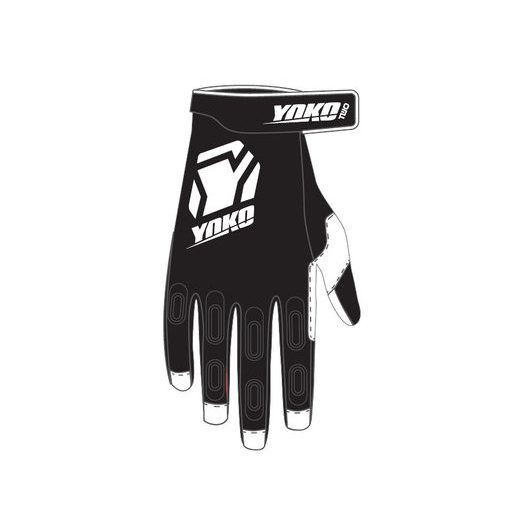 MX GLOVES YOKO TWO BLACK/WHITE XXL (11)