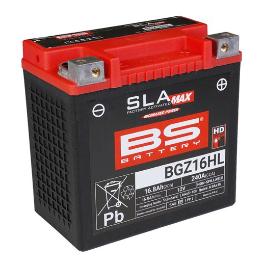 GAMYKLOJE AKTYVUOTAS AKUMULIATORIUS BS-BATTERY BGZ16HL SLA MAX
