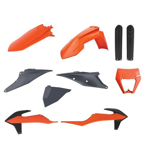 IŠORINIŲ PLASTMASINIŲ DETALIŲ RINKINYS POLISPORT 91040 ENDURO OEM COLOR