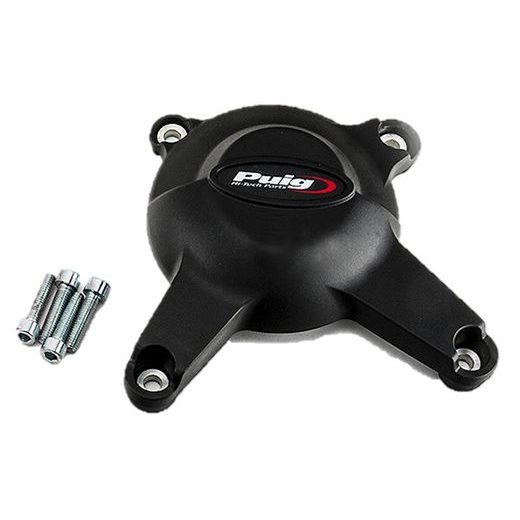 ALTERNATOR COVER PUIG 20128BN, JUODOS SPALVOS