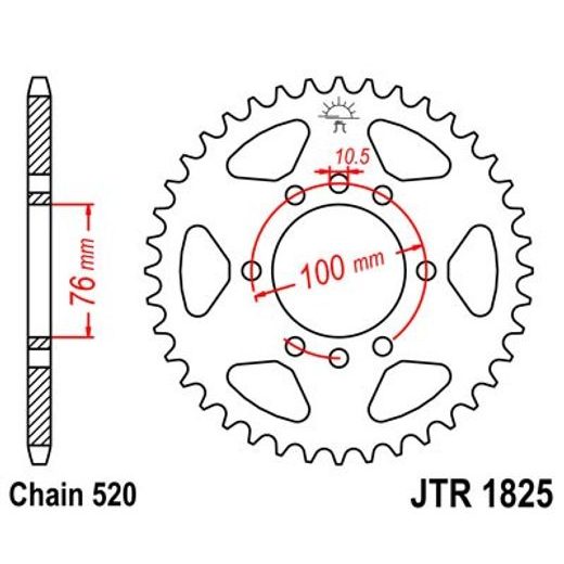 GALINĖ ŽVAIGŽDĖ JT JTR 1825-40 40T, 520