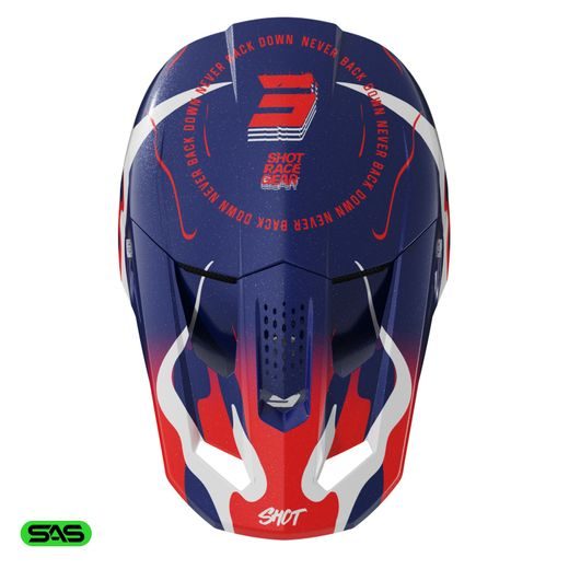 ŠALMAS SHOT SPEED BEAST A05-21OB-C01-08 BLUE / RED PEARLY, S DYDŽIO