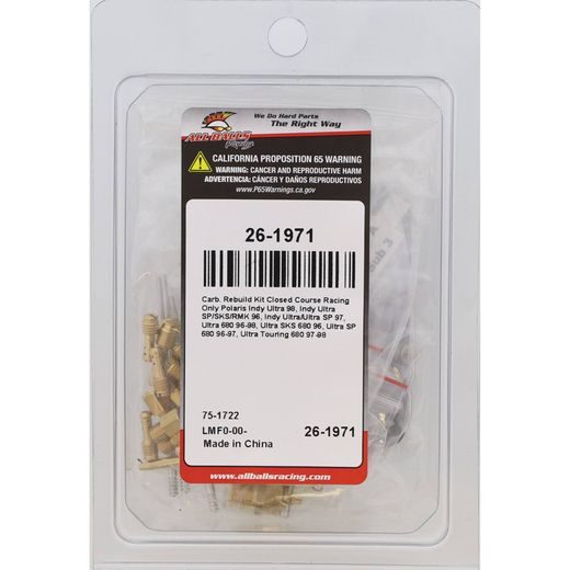 KARBIURATORIAUS REMONTINIS KOMPLEKTAS ALL BALLS RACING CARK26-1971
