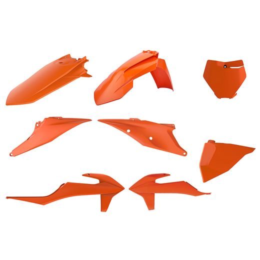 IŠORINIŲ PLASTMASINIŲ DETALIŲ RINKINYS POLISPORT 90811 ORANGE KTM 16