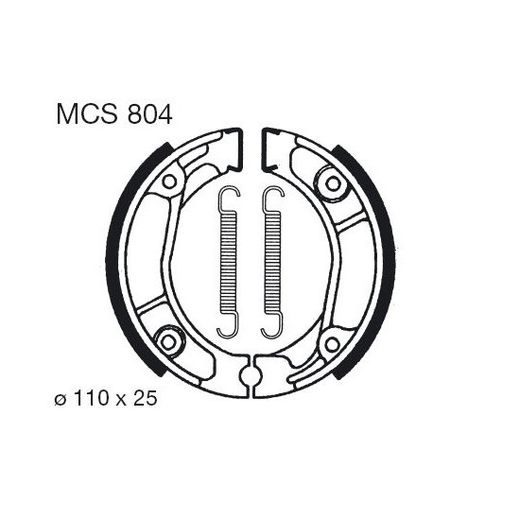 BŪGNINIŲ STABDŽIŲ TRINKELĖS LUCAS MCS 804