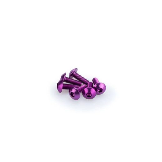 VARŽTAI PUIG ANODIZED 0543L VIOLET M5 X 15MM (6PCS)