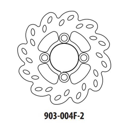 STABDŽIŲ DISKAS GOLDFREN 903-004F-2 PRIEKINIŲ 160,6 MM