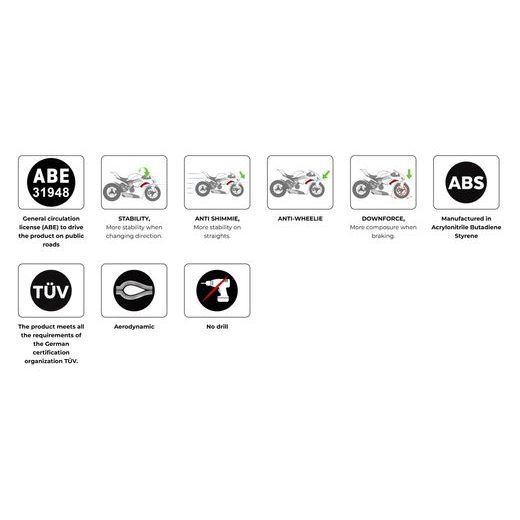 FRONTAL SPOILERS PUIG NAKED 22417C ANGLIES PLUOŠTO SPALVA