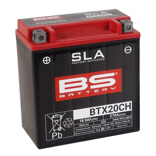 GAMYKLOJE AKTYVUOTAS AKUMULIATORIUS BS-BATTERY BTX20CH (FA) (YTX20CH (FA)) SLA