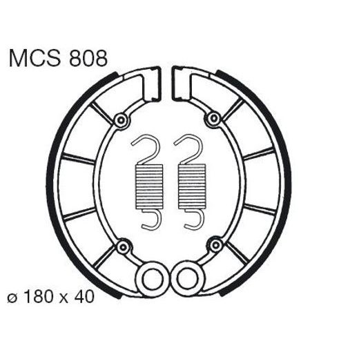 BŪGNINIŲ STABDŽIŲ TRINKELĖS LUCAS MCS 808