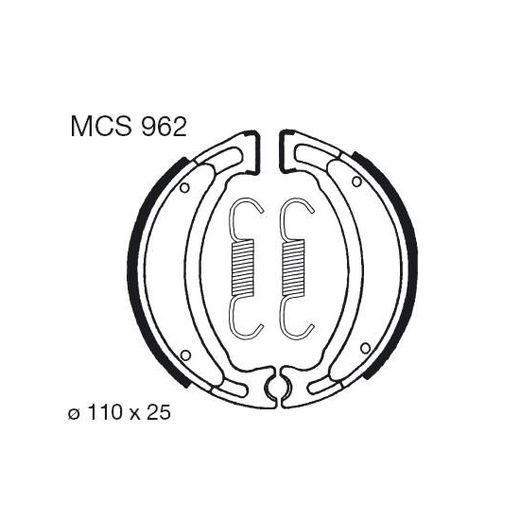 BŪGNINIŲ STABDŽIŲ TRINKELĖS LUCAS MCS 962