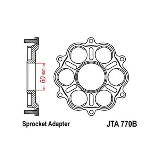 ŽVAIGŽDĖS LAIKIKLIS JT JTA 770B-RED, RAUDONOS SPALVOS