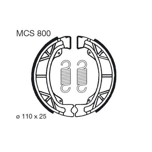 BŪGNINIŲ STABDŽIŲ TRINKELĖS LUCAS MCS 800