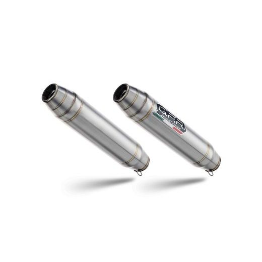 DUAL SLIP-ON EXHAUST GPR DEEPTONE A.67.RACE.DE BRUSHED STAINLESS STEEL