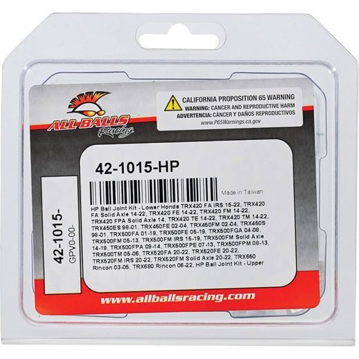 BALL JOINT KIT ALL BALLS RACING 42-1015-HP HP UPPER