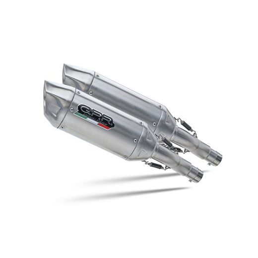 DUAL SLIP-ON EXHAUST GPR FURORE-X INOX D.64.FXSC MATTE BLACK