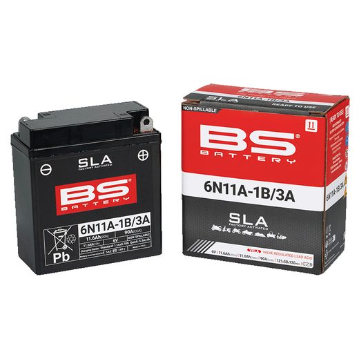 GAMYKLOJE AKTYVUOTAS AKUMULIATORIUS BS-BATTERY 6N11A-1B/3A (FA) SLA