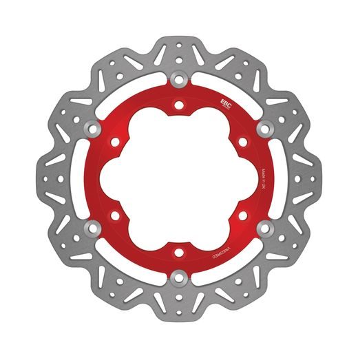 STABDŽIŲ DISKAS EBC VR629RED, RAUDONOS SPALVOS