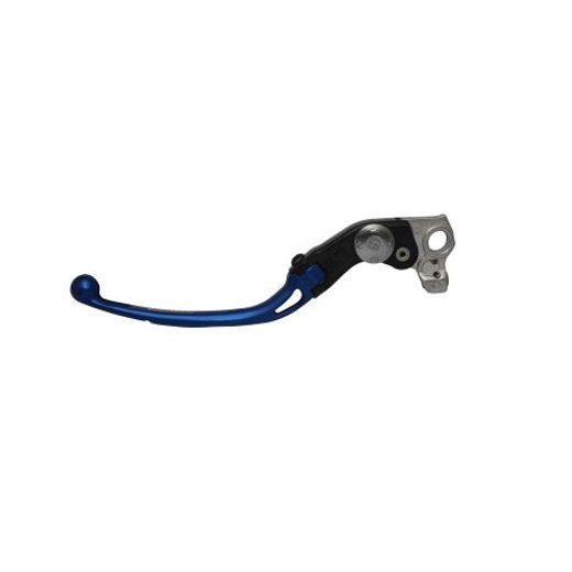ADJUSTABLE FOLDING LEVER ACCOSSATO ALUMINIUM, MASTER CYLINDER, MĖLYNOS SPALVOS
